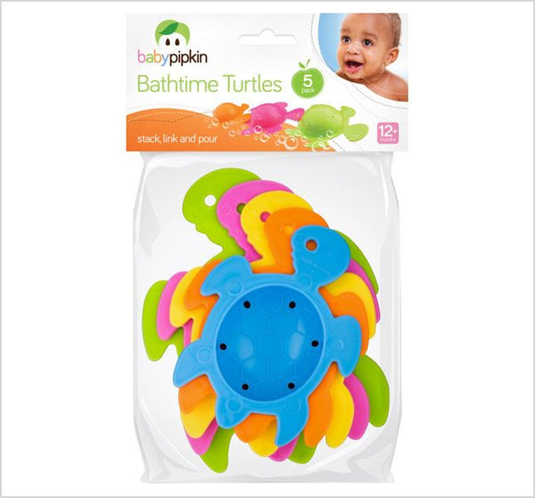 BABYPIPKIN BATH TIME TURTLES 5/PK. Z66032
