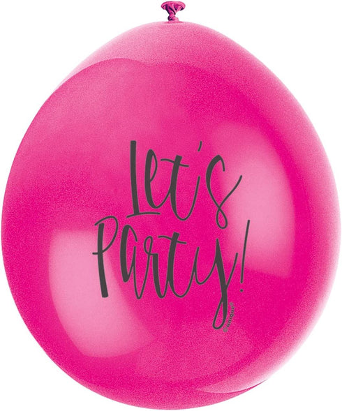 Party Latex Balloons - Multicolour Pack of 10 - UNI56064