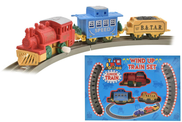 Wind Up Train Set - 11PC Plastic TY6666 | Fun for Kids