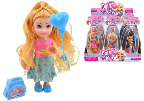 PRETTY DOLL AND ACCESSORIES IN EGG CASE. TY2112