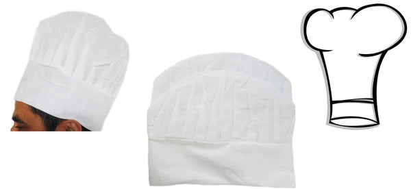 Adult Chef Hat - Professional White Cooking Cap H00293