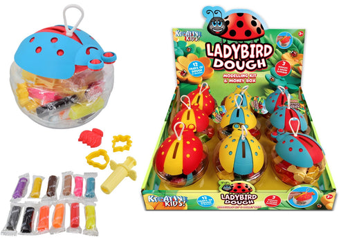 ASSORTED MONEYBOX BUG DOUGH TUBS. TY2100