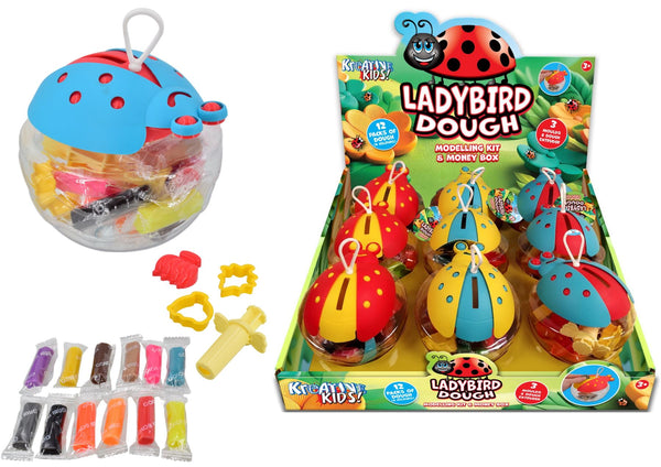 ASSORTED MONEYBOX BUG DOUGH TUBS. TY2100