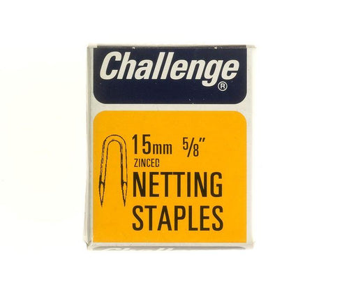 Netting Staples 15mm - Zinc Plated for Durability 40G Pack