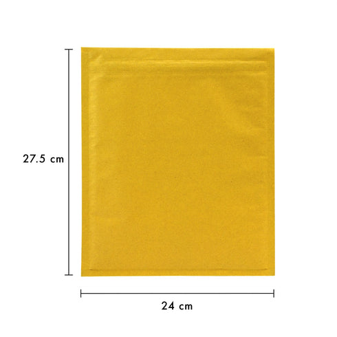 Gold Bubble Envelopes E 240mm x 275mm - Pack of 10