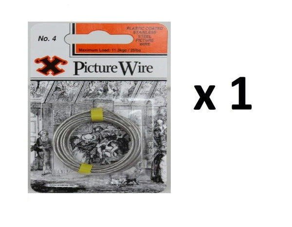 Picture Hanging Wire - SHAW X NO.4 Stainless Steel 3M, 25lbs Capacity
