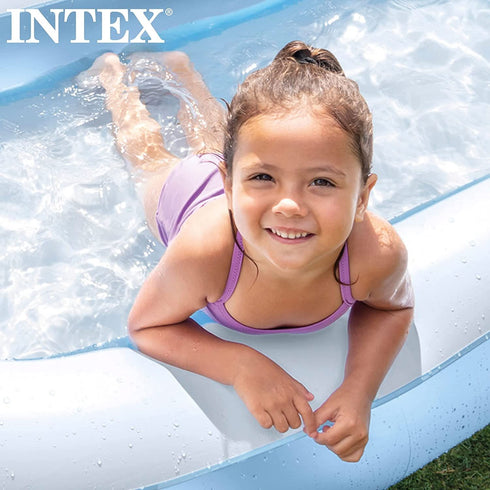 INTEX 57403NP SOFT RECTANGULAR BABY POOL 65.5" X 39.5" X 10". TY695 57403NP