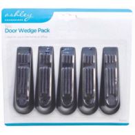 Door Stop Wedge Set - ASHLEY Black 5pcs BB-DS102