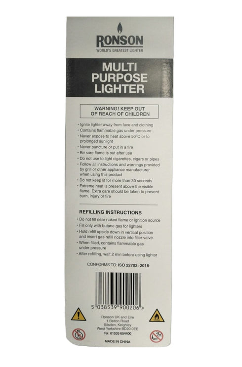 Refillable Utility Lighter - RONSON R350 Flexible Flame