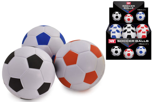 MY SOFT FOAM SPONGE INDOOR FOOTBALL SOCCER BALL 6" / 15CM **ONLY ONE PIECE SUPPLY**. TY5258