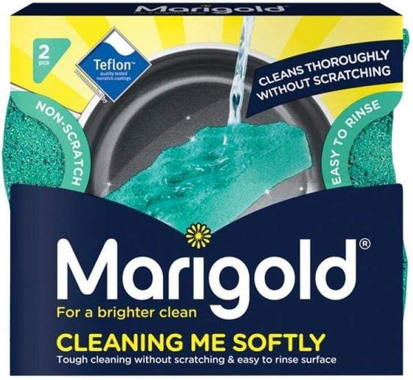 MARIGOLD CLEANING ME SOFTLY NON SCRATCH SCOURER 2/PK. FH150561