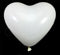 100 WHITE HEARTS BALLOONS. H10004