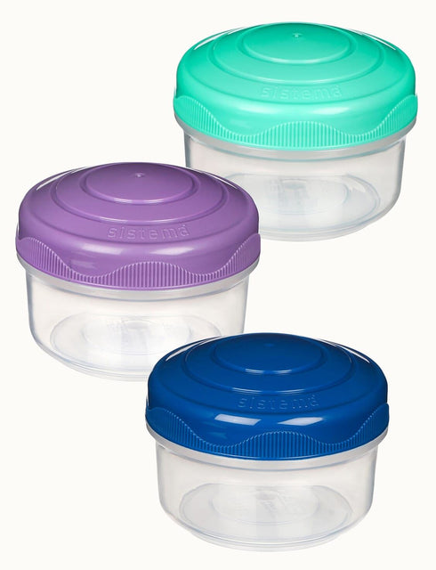SISTEMA TO GO MINI BITES STORAGE CONTAINER 130ML 3/PK. 21467NW-T
