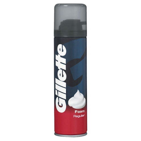 GILLETTE REGULAR SKIN SHAVING FOAM 200ML 6/PK. GIFR