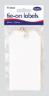White Tie-On Labels - COUNTY 10 Pack C157 for Easy Identification