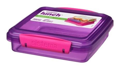 SISTEMA SANDWICH LUNCH BOX 450ML ASSORTED COLOUR - 1 PCS. SIS31646