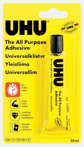 UHU Glue Adhesive Blister 35ml - Strong Bonding for All Surfaces