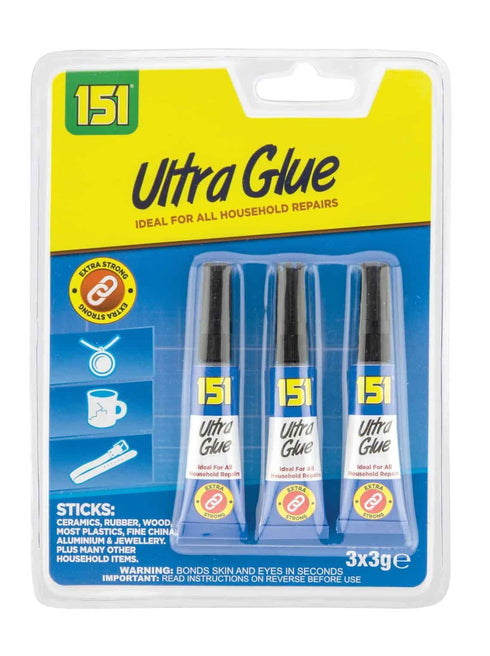 Ultra Strong Glue - 151 ULTRA GLUE 3G 3/PK for Secure Bonding
