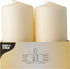 PACK OF 6 CREAM PILLAR CANDLES 60 X 115 MM. PS17991