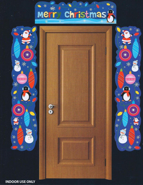 CHRISTMAS 3 PCS DOOR BORDER SET - XMAS CUTE DESIGN PARTY DECORATIONS BANNER. K051048