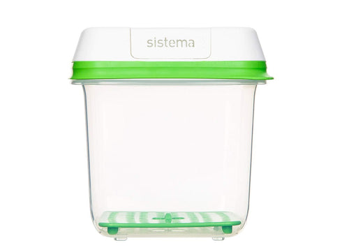 SISTEMA MEDIUM SQUARE FRESHWORKS ASSORTED COLOUR LID. S53110