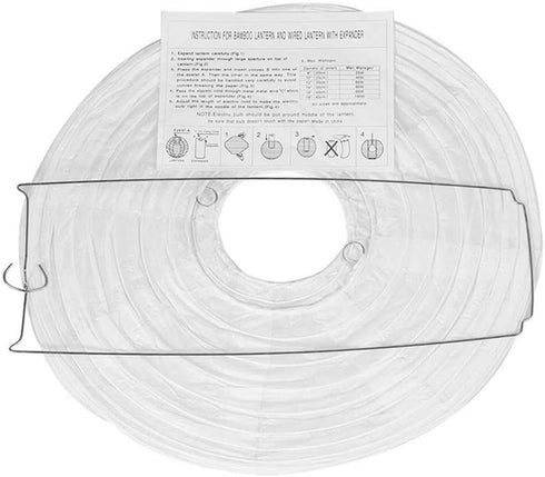 White Paper Lampshade 20cm - Elegant Home Decor JL2115