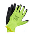AMTECH HI-VIS LATEX COATED WORK GLOVES - LARGE (SIZE 9). AMN2381