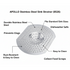 APOLLO STAINLESS STEEL SINK STRAINER. 8526