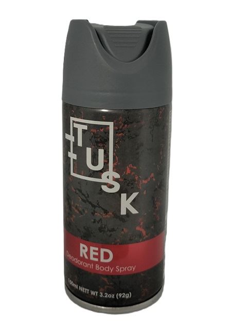 TUSK DEODORANT SPRAY RED 150ML 6/PK. MBS-71012A