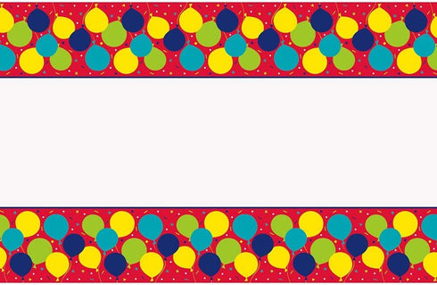 Party Balloon Table Cover - Durable Plastic 54x84 UNI74773