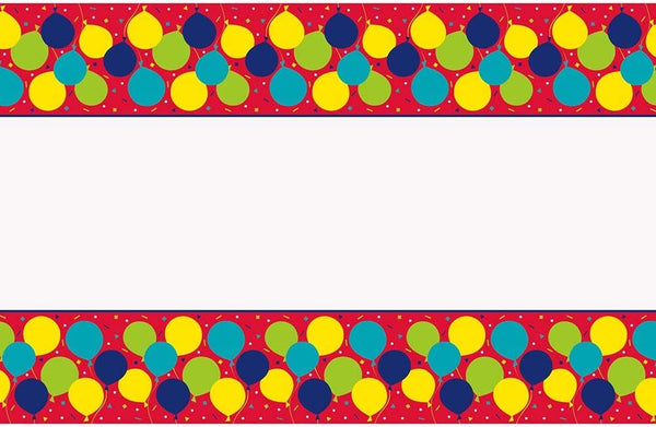 Party Balloon Table Cover - Durable Plastic 54x84 UNI74773
