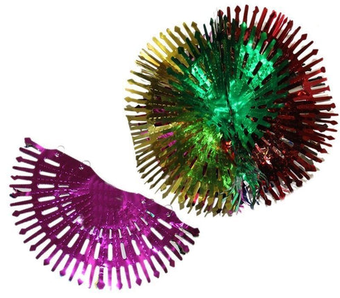 Christmas Foil Balls - Multicolour Hanging Decoration 4096