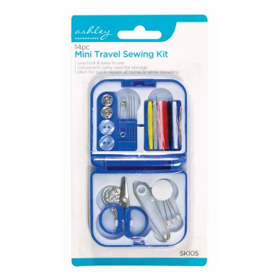 Mini Travel Sewing Kit - ASHLEY 14PCS Portable Repair Set BB-SK105