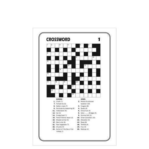 A5 MEGA CROSSWORD BOOK WITH OVER 160 PUZZLES. P2593
