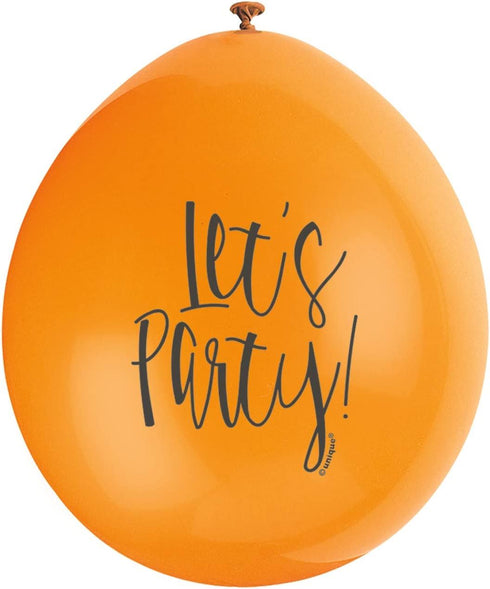 Party Latex Balloons - Multicolour Pack of 10 - UNI56064