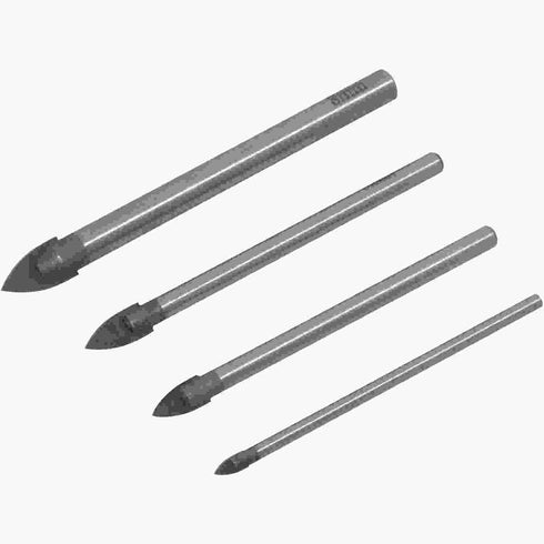 Glass Drill Bit Set - AM-TECH 4PC for Mirrors & Glass, F0970
