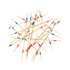 MIKADO WOODEN PICK UP STICKS 19.3 CM 41 PCS APX. T29039