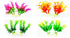 Small Aquarium Plants - Assorted Design Set 2201