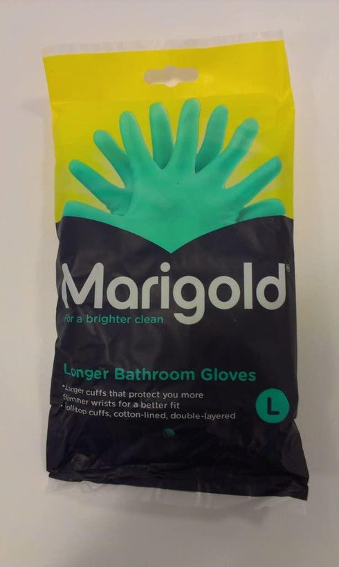 MARIGOLD LONGER BATHROOM GLOVES - LARGE. FH145410