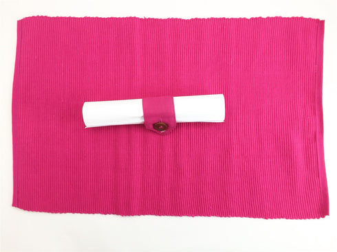 Pink Table Placemats - Cotton Party Decoration SW2216
