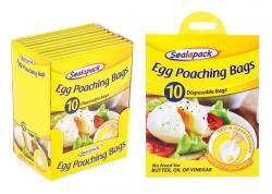 Disposable Egg Poaching Bags - SEALAPACK, 10-Pack SAP053
