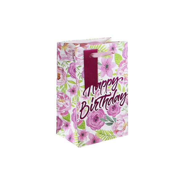 EUROWRAP JB BIRTHDAY FLORAL PERFUME BAG APX 13 X 9 X 20 CM. 33970-9C