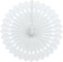 White Paper Fan Decoration 40cm - Elegant Party Decor | UNI64267