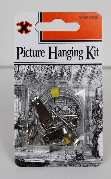 Picture Hanging Kit - SHAW X Nickel Plated, Easy Install FS12881