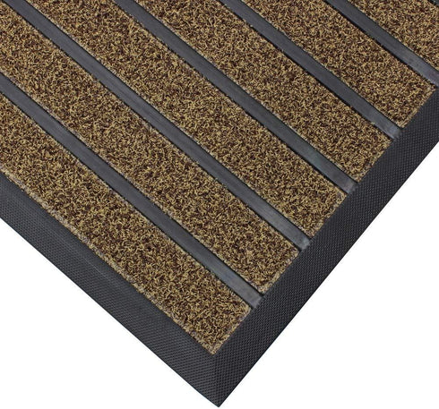 Scraper Door Mat - JVL Dirt Stopper Pro 45x75cm Beige 01-440BE