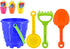 NALU ASSORTED ROUND CASTLE BEACH BUCKET SET 4PCS. TY1186