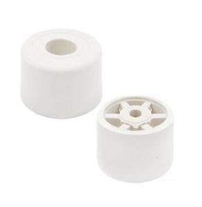 Large White Door Stop - STAR PACK 3 Door Stop 33MM 72134