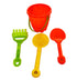 NALU ASSORTED ROUND CASTLE BEACH BUCKET SET 4PCS. TY1186