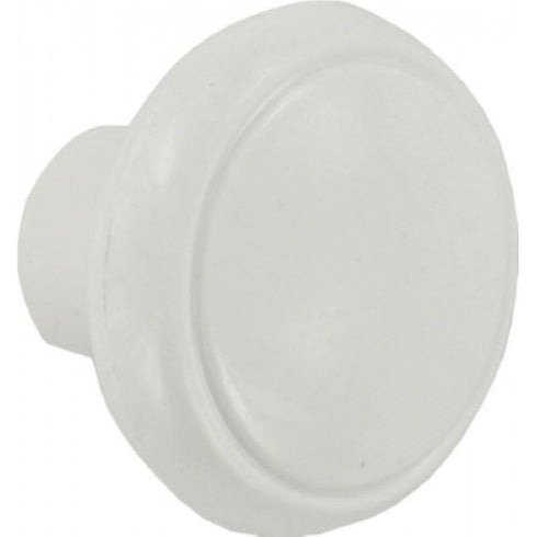 Small Plastic Knob - FAST PAK VALUE 0488 White, 2 Pack