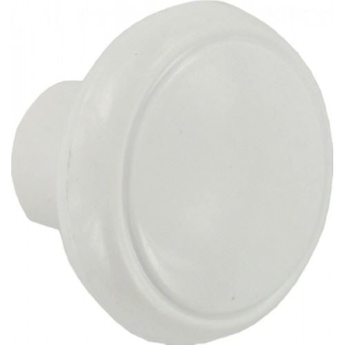 Small Plastic Knob - FAST PAK VALUE 0488 White, 2 Pack